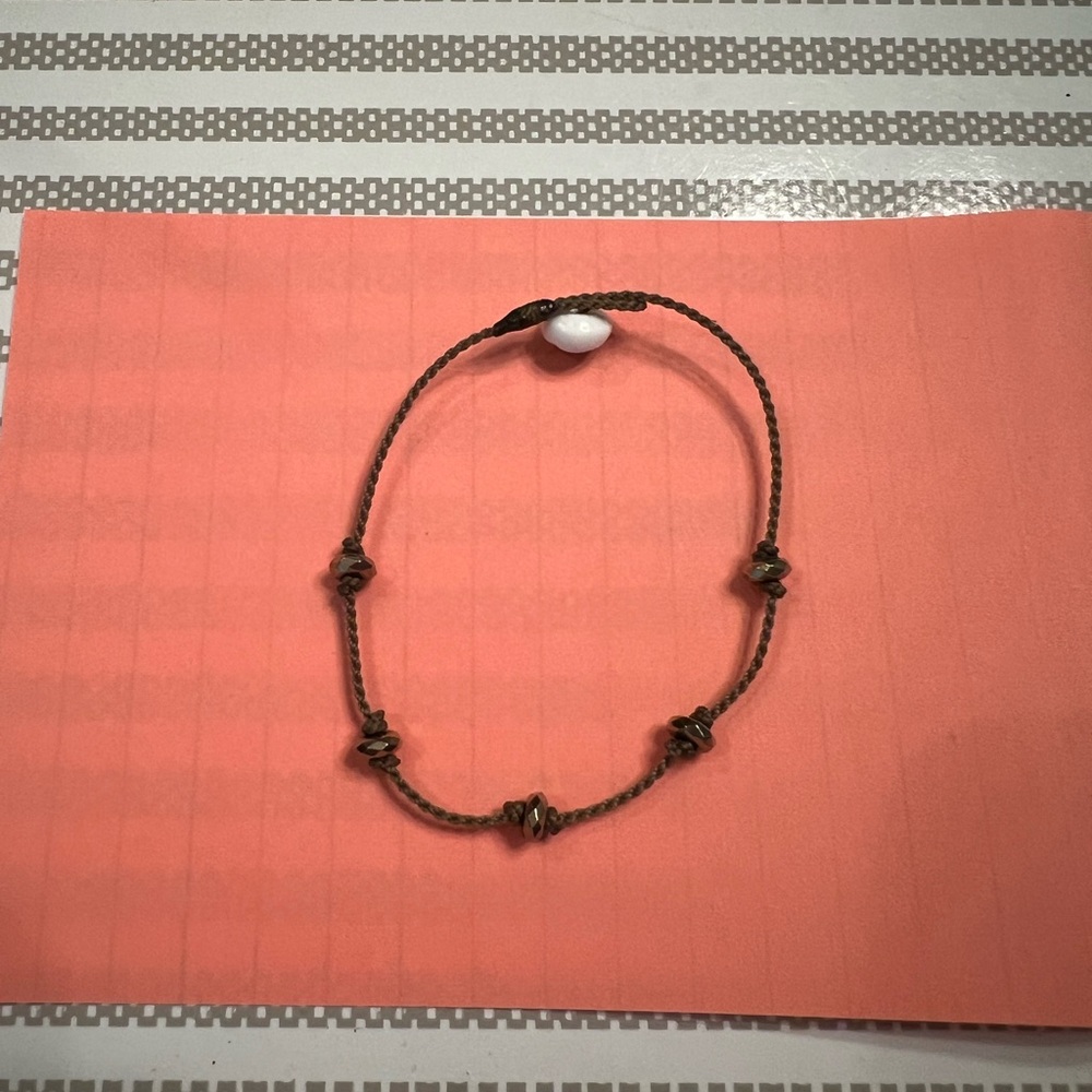 Tula Blue Brown/Gold Knotted Bracelet